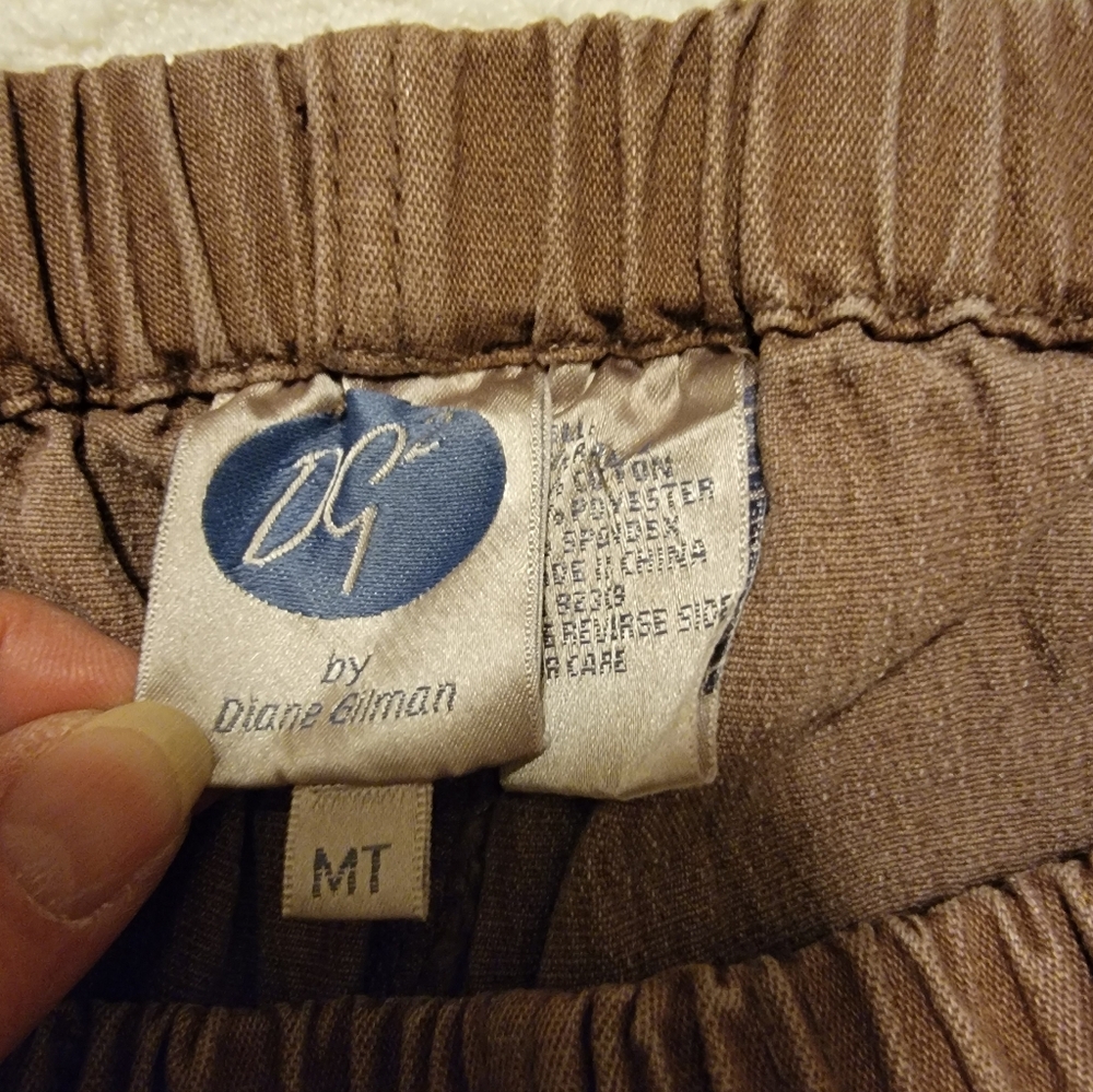 DG2 By Diane Gilman Brown Casual Pants Size MT NWT - Picture 4 of 6